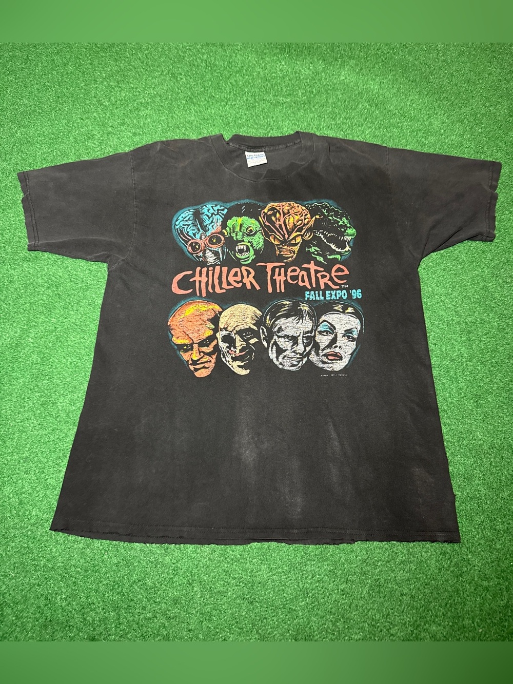 Chiller Theatre Horror Sci Fi Vintage T Shirt RARE 90s Monster Movie Shirt XL